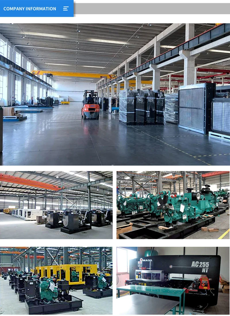 Shx Chinese Commercial Diesel Generator 1000kVA 800kw High Efficiency Power Plant Open T