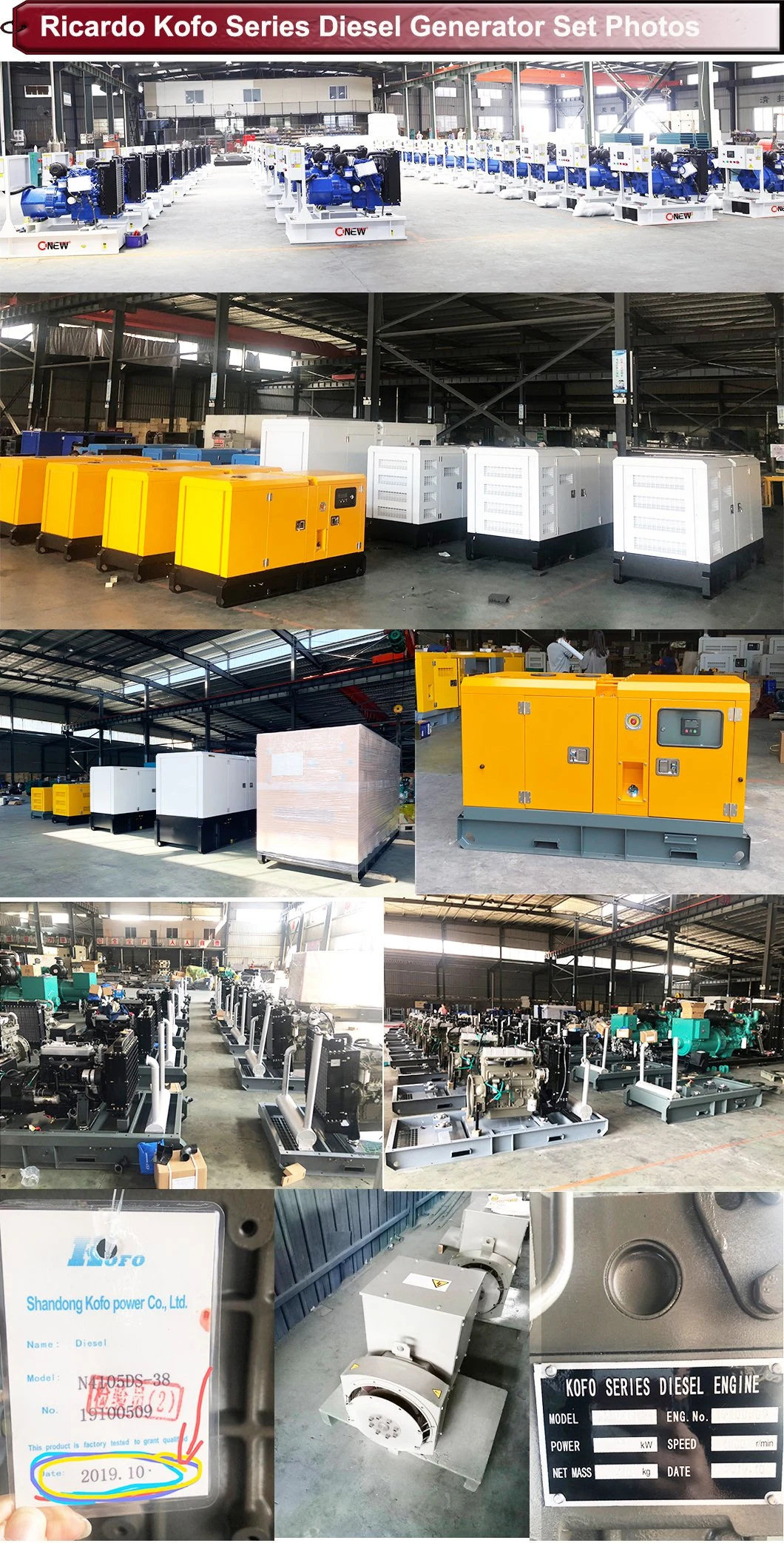 China 50kVA 40kw Super Silent Diesel Generator Set with Engine Deutz, Kubota, Yanmar, Mtu, Doosan, Deutz, Volvo Electrical Generator Price